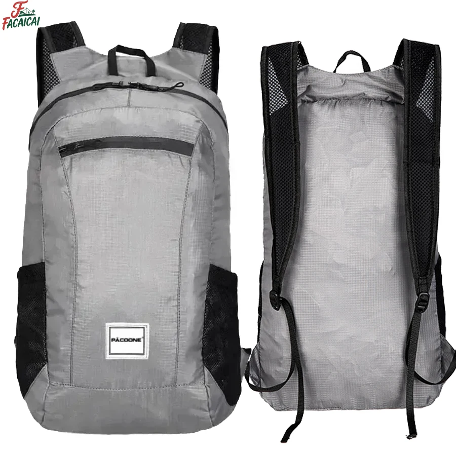 Outdoor Adventure Backpack - 조절 가능한 스트랩이 있는 휴대용 접이식