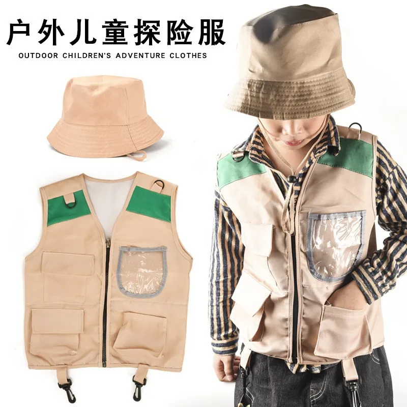 어린이 할로윈 의상, 탐험가 모자, 조끼, 변장 놀이용 - Outdoor Adventure Kit For Kids 리뷰 및 가격