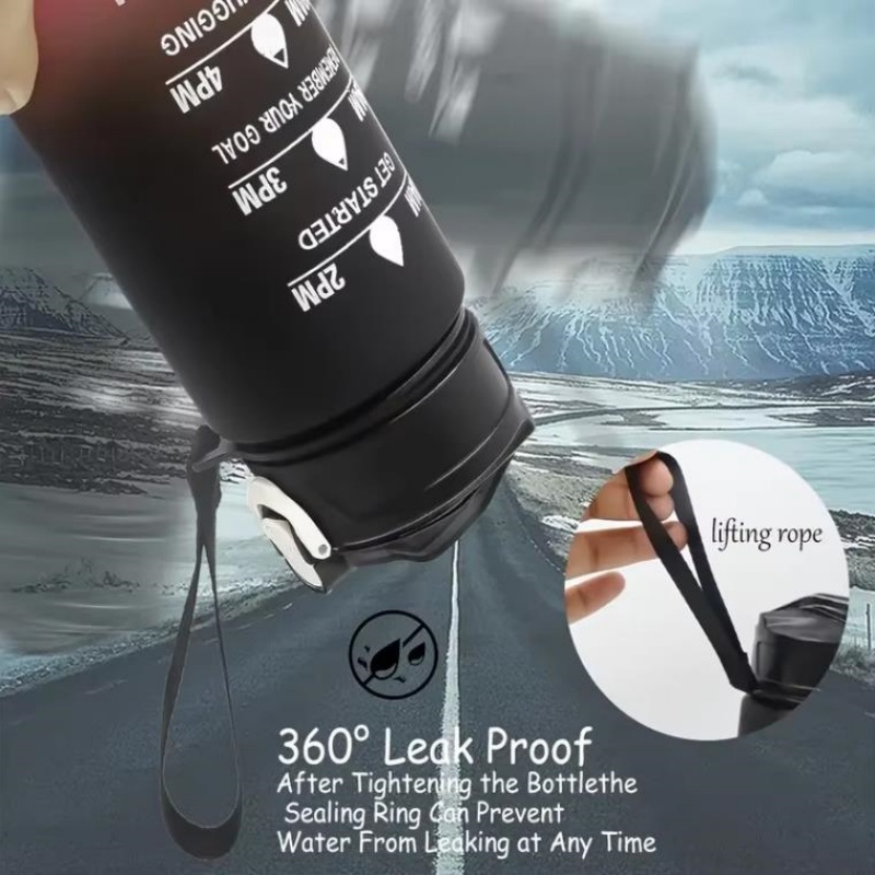750ml 스포츠 물병, 시간 추적 기능이 있는 빨대, - Outdoor Adventure Sports 리뷰 및 가격