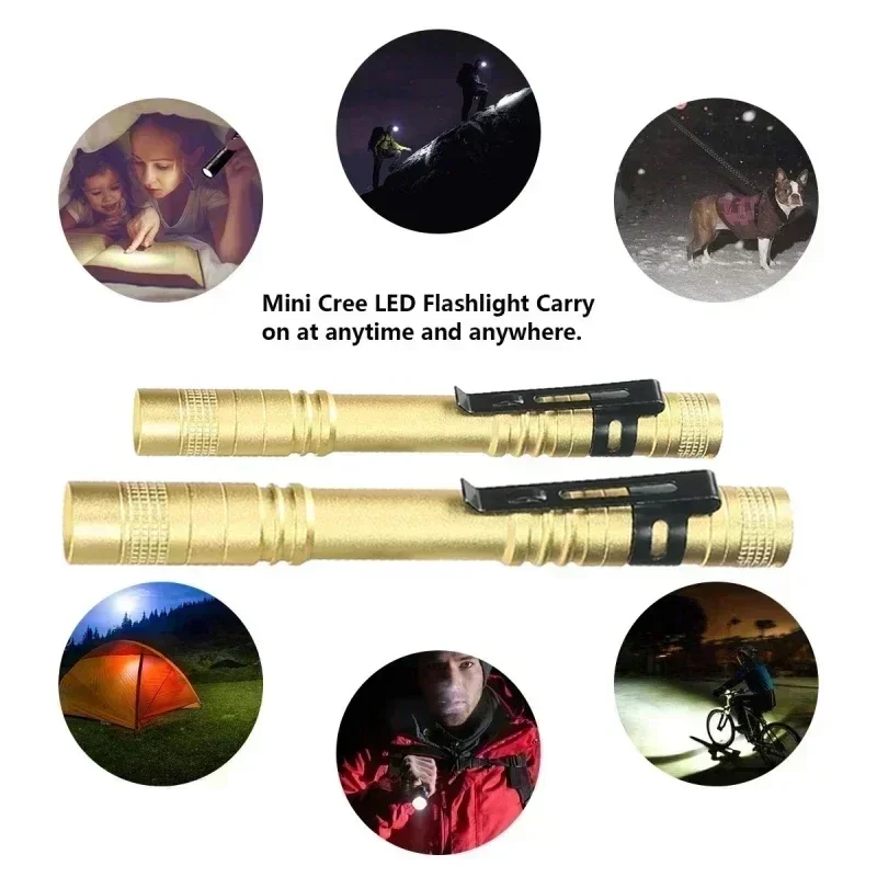 휴대용 미니 LED 펜 플래시라이트 펜 클립 포함 핸드 - Outdoor Adventure Trips 리뷰 및 가격
