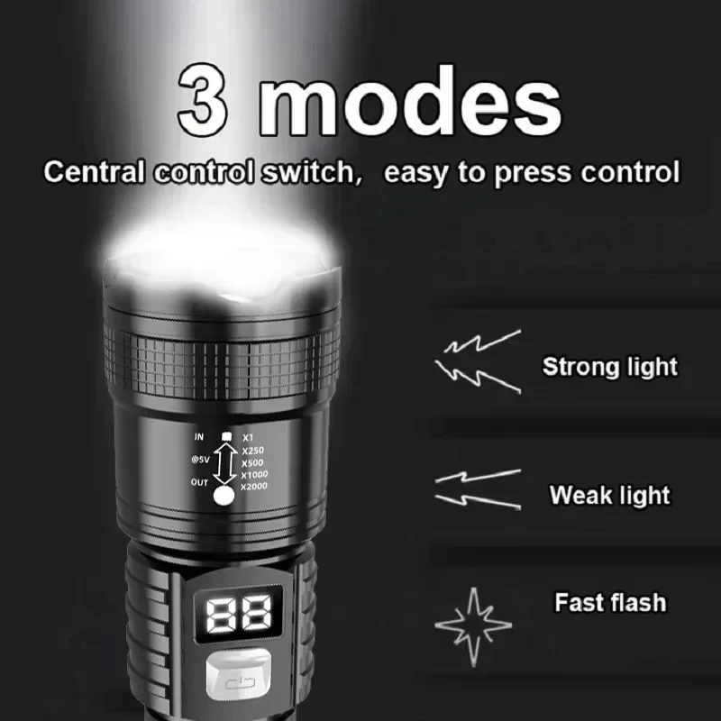 100000LM 초강력 LED 손전등 충전식 LED 토 - Outdoor Adventure Trips 리뷰 및 가격