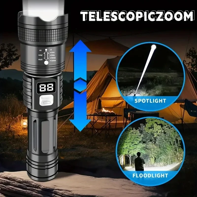 100000LM 초강력 LED 손전등 충전식 LED 토 - Outdoor Adventure Trips 리뷰 및 가격