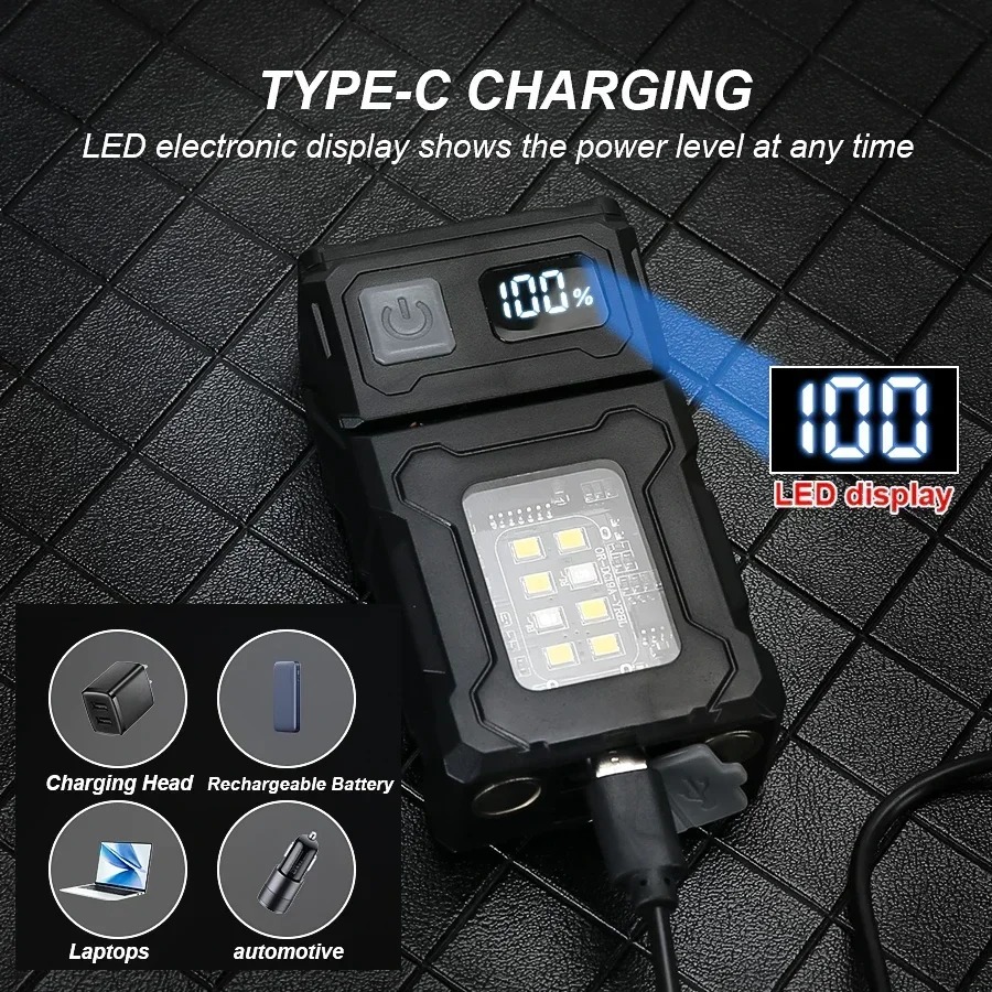 미니 USB 충전식 LED 손전등 테일 마그넷 COB  - Outdoor Adventure Trips 리뷰 및 가격
