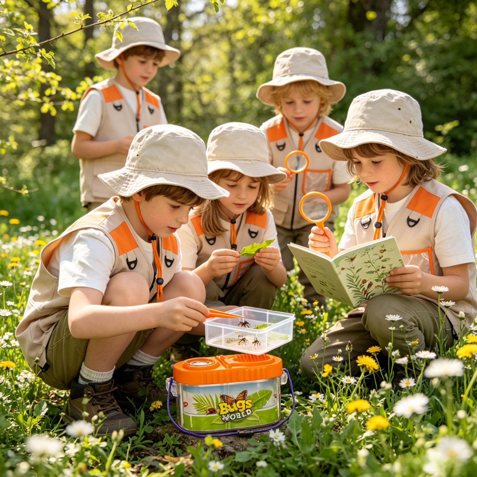 어린이 모험 키트 (확대경 모자 포함) 가벼운 과학 키 - Outdoor Adventure Kit For Kids 리뷰 및 가격