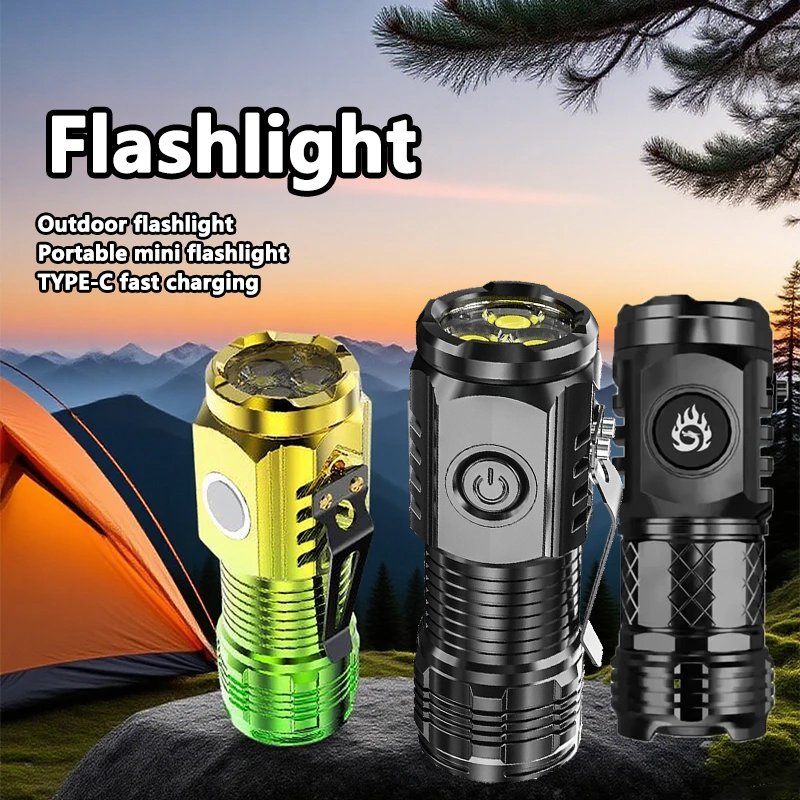 슈퍼 밝은 미니 LED 손전등 토치 충전식 낚시 조명  - Outdoor Adventure Trips 리뷰 및 가격