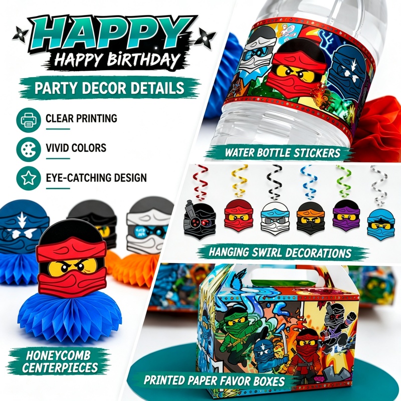 닌자 콤비네이션 생일 파티 장식 세트 실내 및 실외 신 - Outdoor Adventure Birthday Party 리뷰 및 가격